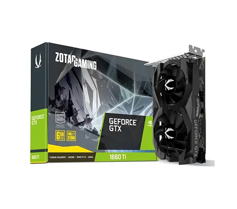 ZT-T16610F-10L ZOTAC NVIDIA GeForce GTX 1660 Ti Twin Fan 6GB GDDR6 HD…