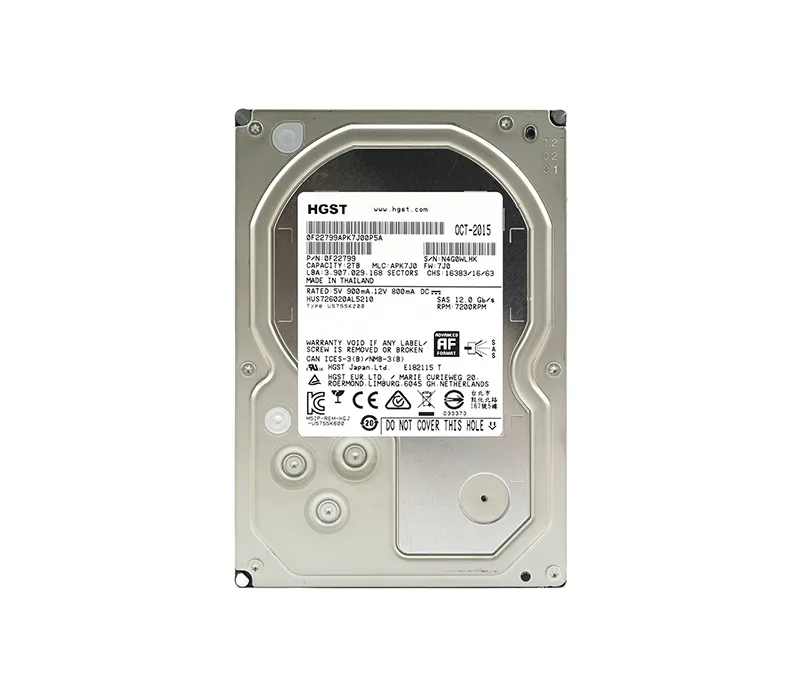 HUS726020AL5210 - HGST 2TB 7200RPM SAS 12Gb/s 3.5-in Hard Drive