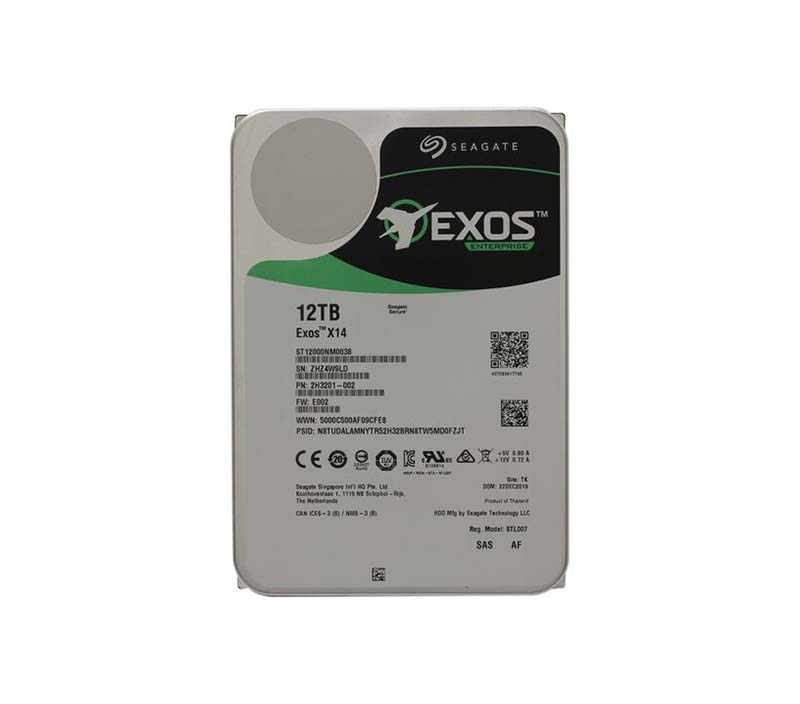 Seagate ST12000NM0038 Exos X14 Series 12TB 7200RPM SAS 12GB/S 256MB ...
